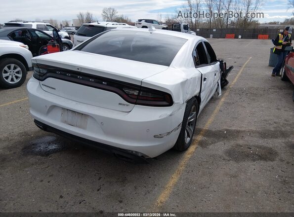 2C3CDXHG9JH176395 2018 DODGE CHARGER Белый Задняя правая четверть