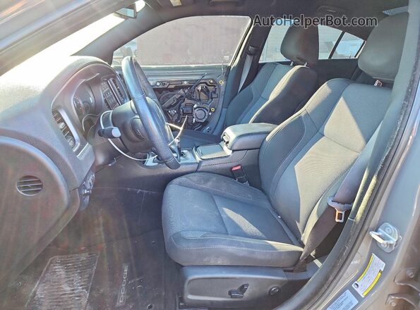 2C3CDXJG3HH603302 2017 DODGE CHARGER Серый Вид салона спереди
