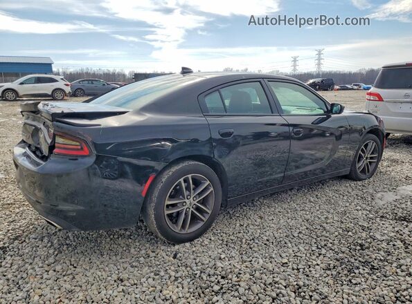 2C3CDXJG5KH580192 2019 DODGE CHARGER Черный Задняя правая четверть