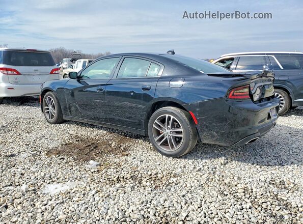 2C3CDXJG5KH580192 2019 DODGE CHARGER Черный Задняя левая четверть