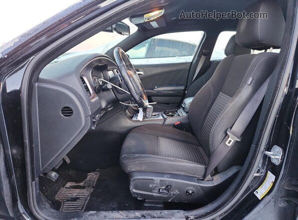 2C3CDXJG6KH671391 2019 DODGE CHARGER Черный Вид салона спереди