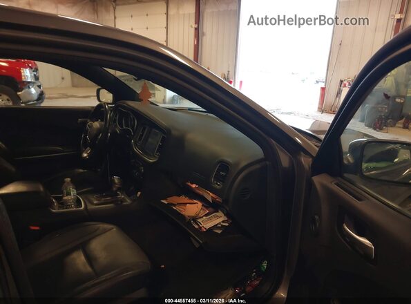 2C3CDXJG7JH224356 2018 DODGE CHARGER Серый Вид салона спереди