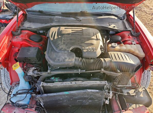 2C3CDXJG9HH569883 2017 DODGE CHARGER Red უკანა სალონის ხედი