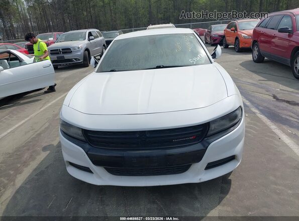 2C3CDXKT3KH535778 2019 DODGE CHARGER White Widok zestawu wskaźników