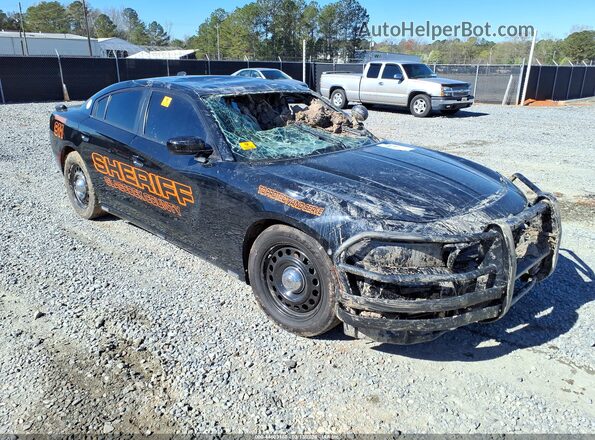 2C3CDXKT8KH733031 2019 DODGE CHARGER Черный Передняя правая четверть