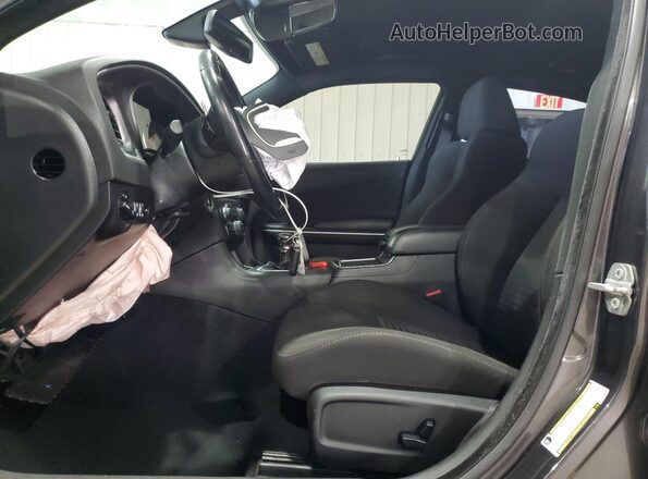 2C3CDXMG3LH249916 2020 DODGE CHARGER Угольный Вид салона спереди