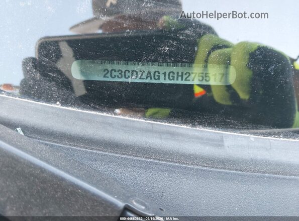 2C3CDZAG1GH275517 2016 DODGE CHALLENGER Белый Вид подкапотного пространства