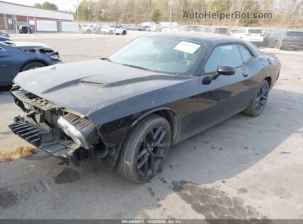 2C3CDZAG1NH143788 2022 DODGE CHALLENGER Черный Передняя левая четверть