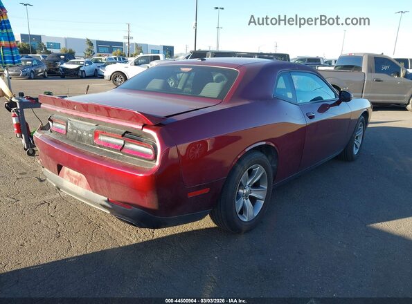 2C3CDZAG2KH750889 2019 DODGE CHALLENGER Темно-бордовый Задняя правая четверть