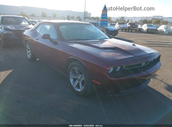 2C3CDZAG2KH750889 2019 DODGE CHALLENGER Темно-бордовый Передняя правая четверть