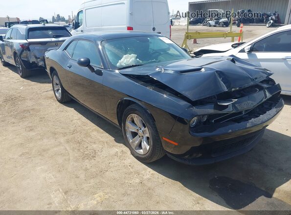2C3CDZAG2PH553518 2023 DODGE CHALLENGER Черный Передняя правая четверть