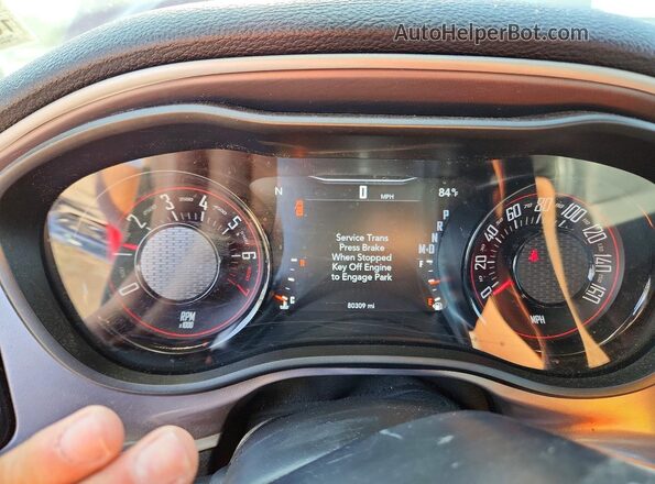 2C3CDZAG4KH521310 2019 DODGE CHALLENGER Бордовый Вид щитка приборов
