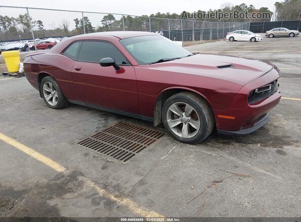 2C3CDZAGXJH255175 2018 DODGE CHALLENGER Maroon Przód prawy