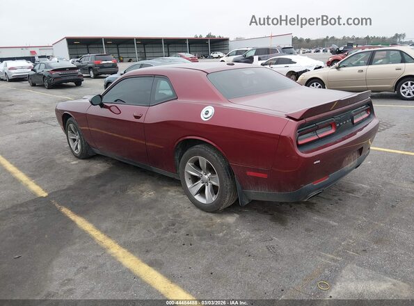 2C3CDZAGXJH255175 2018 DODGE CHALLENGER Maroon Tył lewy