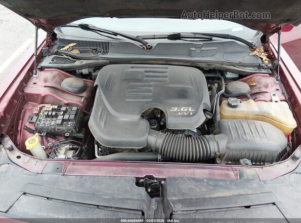 2C3CDZAGXJH255175 2018 DODGE CHALLENGER Maroon Widok z tyłu