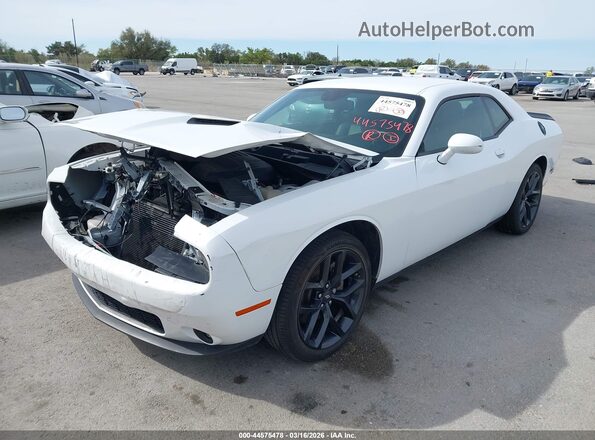 2C3CDZAGXNH100468 2022 DODGE CHALLENGER Белый Передняя левая четверть