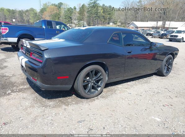 2C3CDZBT9JH217030 2018 DODGE CHALLENGER Черный Задняя правая четверть
