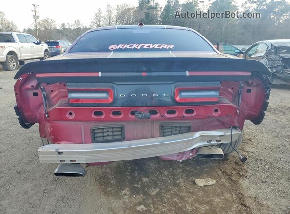 2C3CDZFJ1NH155508 2022 DODGE CHALLENGER Burgundy Вид ззаду