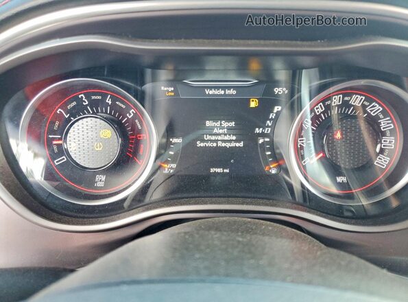 2C3CDZFJ1NH155508 2022 DODGE CHALLENGER Burgundy Вид щитка приладів