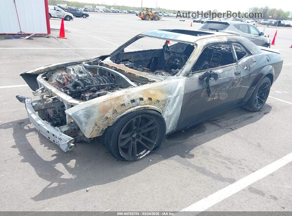 2C3CDZFJ2PH654501 2023 DODGE CHALLENGER Gray Vista tres cuartos delantera izquierda
