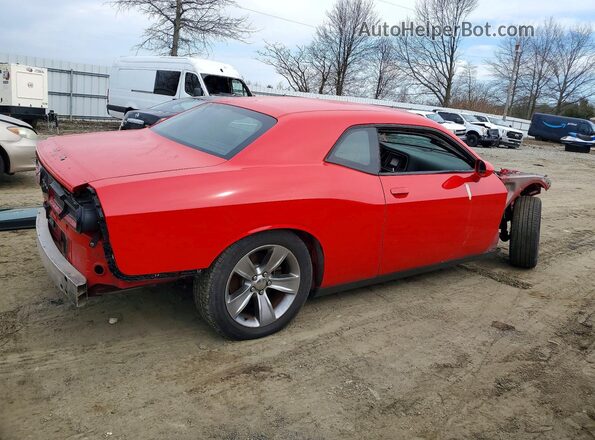 2C3CDZFJ3KH525627 2019 DODGE CHALLENGER Красный Задняя правая четверть