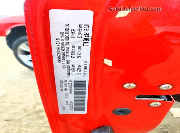 2C3CDZFJ3KH525627 2019 DODGE CHALLENGER Красный Вид подкапотного пространства