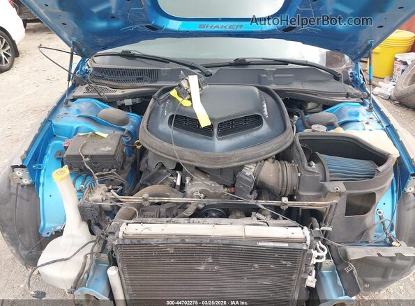 2C3CDZFJ4GH100568 2016 DODGE CHALLENGER Light Blue Вид сзади