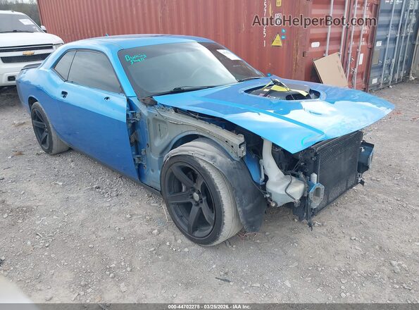 2C3CDZFJ4GH100568 2016 DODGE CHALLENGER Light Blue Передняя правая четверть