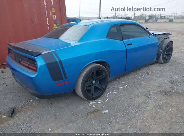 2C3CDZFJ4GH100568 2016 DODGE CHALLENGER Light Blue Задняя правая четверть