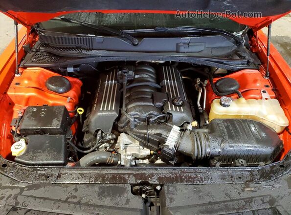 2C3CDZFJ9KH642256 2019 DODGE CHALLENGER Orange Rear interior view