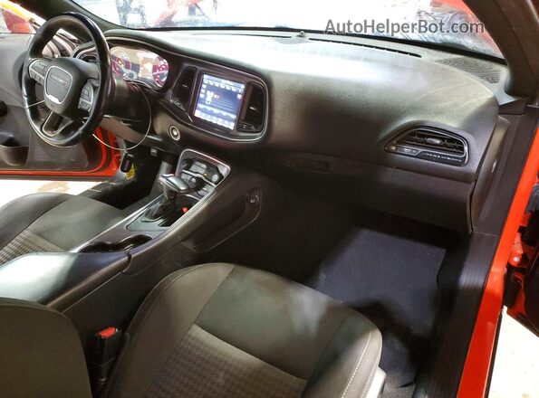 2C3CDZFJ9KH642256 2019 DODGE CHALLENGER Orange Dashboard view