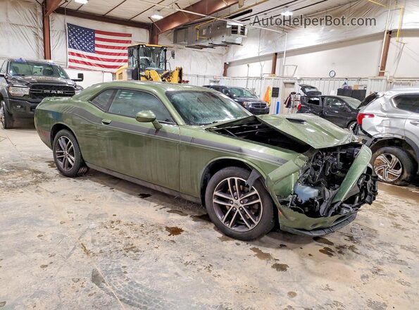 2C3CDZGG3KH759852 2019 DODGE CHALLENGER Green Przód prawy