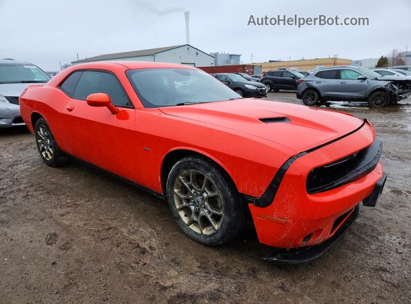2C3CDZGG5HH588661 2017 DODGE CHALLENGER Оранжевый Передняя правая четверть