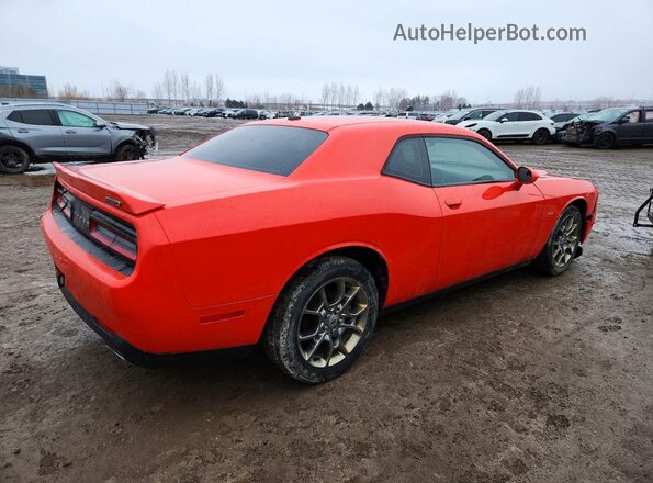 2C3CDZGG5HH588661 2017 DODGE CHALLENGER Оранжевый Задняя правая четверть