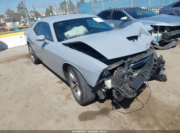 2C3CDZJG2NH128295 2022 DODGE CHALLENGER Серый Передняя правая четверть