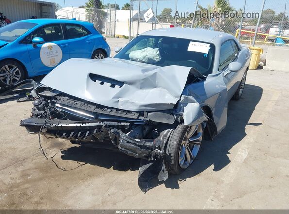 2C3CDZJG2NH128295 2022 DODGE CHALLENGER Серый Передняя левая четверть