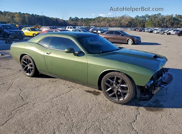 2C3CDZJG3NH263558 2022 DODGE CHALLENGER Зеленый Передняя правая четверть
