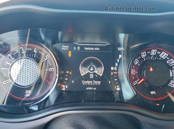 2C3CDZJG3NH263558 2022 DODGE CHALLENGER Зеленый Вид щитка приборов