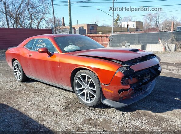 2C3CDZJG3PH616884 2023 DODGE CHALLENGER Оранжевый Передняя правая четверть