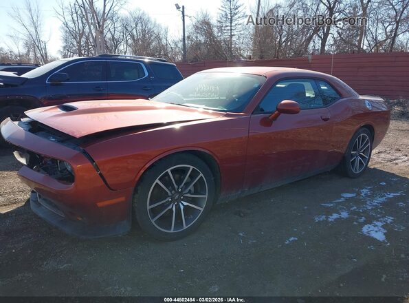 2C3CDZJG3PH616884 2023 DODGE CHALLENGER Оранжевый Передняя левая четверть