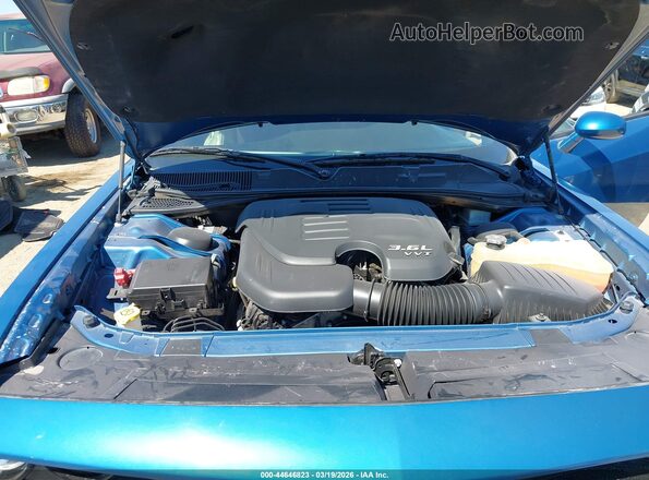 2C3CDZJG4LH156452 2020 DODGE CHALLENGER Синий Вид сзади