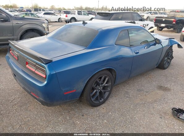 2C3CDZJG8LH253718 2020 DODGE CHALLENGER Синий Задняя правая четверть