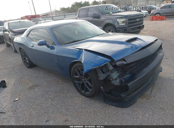 2C3CDZJG8LH253718 2020 DODGE CHALLENGER Синий Передняя правая четверть
