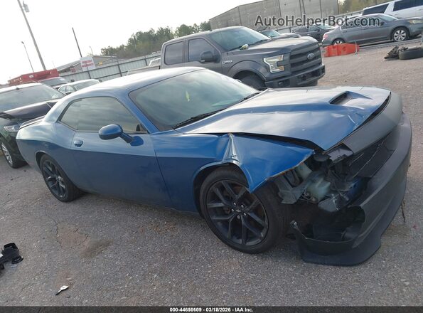 2C3CDZJG8LH253718 2020 DODGE CHALLENGER Синий Вид задней части салона