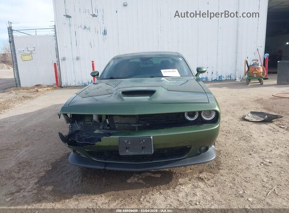 2C3CDZKG9KH665918 2019 DODGE CHALLENGER Green Widok wnętrza z tyłu