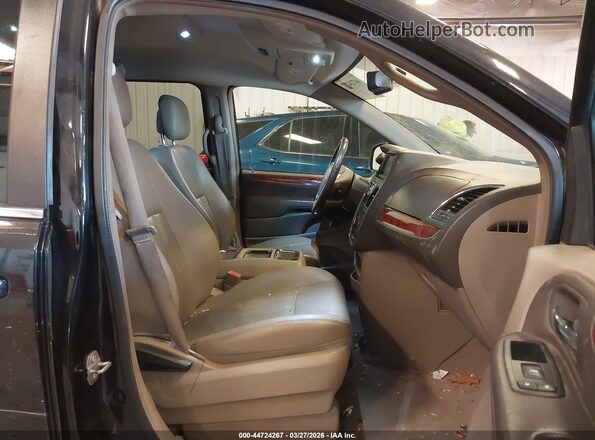 2C4RC1BG2GR291017 2016 CHRYSLER TOWN & COUNTRY Black წინა სალონის ხედი