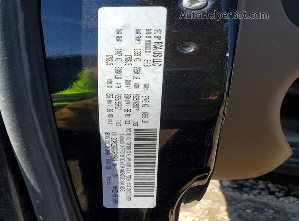 2C4RC1BG7GR290803 2016 CHRYSLER TOWN Black VIN կոդի պիտակի տեսք
