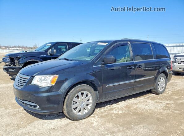 2C4RC1BG7GR290803 2016 CHRYSLER TOWN Black Առջևի ձախ երեք քառորդ տեսարան