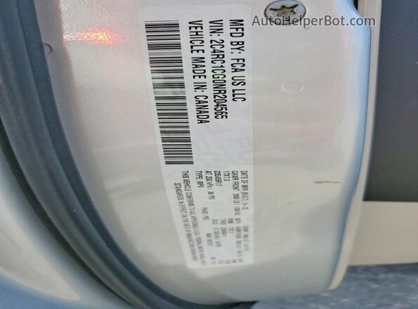 2C4RC1CG0NR204565 2022 CHRYSLER VOYAGER Серый Вид наклейки с VIN-кодом