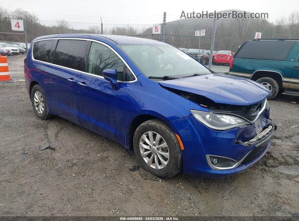 2C4RC1FG1JR257023 2018 CHRYSLER PACIFICA Синий Передняя правая четверть